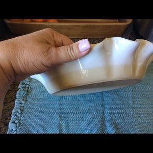 2 Emile Henry Ruffled Pie Plates--both seconds